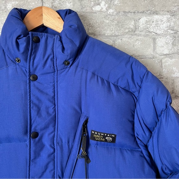 Mountain Hardwear Men's Medium Goose Down Parka Jacket in Cobalt Blue. Brand New - Picture 3 of 15